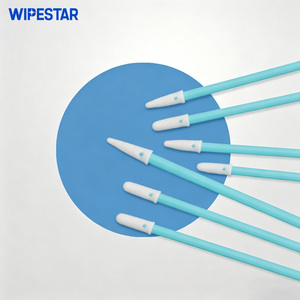 Hisopos para Cuartos Limpios WIPESTAR, Palitos de Limpieza <span class=keywords><strong>con</strong></span> Punta de Espuma/Esponja, Material del Palito de PP, 100 Unidades, para Instrumentos de Precisión en Semiconductores - Product Image 1