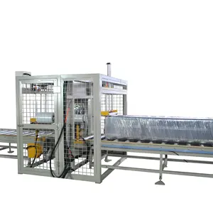 Horizontal stretch film wrapping machine for pipe shape goods packing orbital wrapper