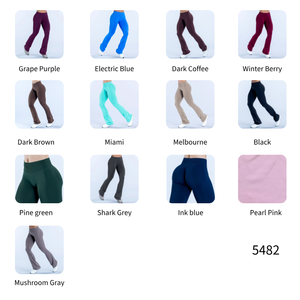 Nuova Tendenza 2026: Leggings Sportivi da Donna Senza Cuciture <span class=keywords><strong>a</strong></span> <span class=keywords><strong>Vita</strong></span> <span class=keywords><strong>Bassa</strong></span> e Gamba Larga, Effetto Push-Up, in Nylon e Spandex, Asciugatura Rapida e Traspiranti - Product Image 2