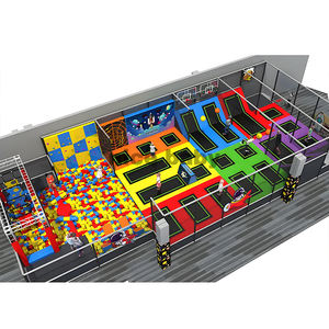 Color Macaron directo del fabricante con <span class=keywords><strong>curso</strong></span> Ninja Warrior, zona de juego interactiva para niños, estructuras de juego de Interior para guardería - Product Image 2