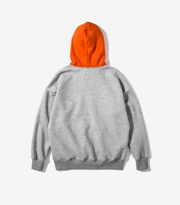 Streetwear Fleece <span class=keywords><strong>Pullover</strong></span> gris Sudadera con capucha Hip Hop sudaderas con capucha para hombres - Product Image 3