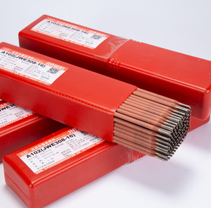 Électrode de soudage en acier inoxydable JINWEI E308-16 AWS A5.4 toutes positions AC/DC pour acier inoxydable 304, diamètres 2,5/3,2/4,0/5,0 mm, pression - Product Image 1