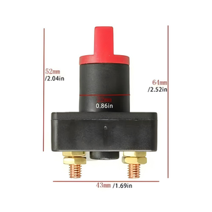 100A 12V interruptor de batería giratorio de encendido/apagado aislador de energía para coches yates barcos furgonetas autocaravanas - Product Image 2