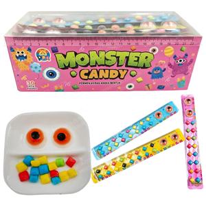 Bonbons gélifiés Bestar <span class=keywords><strong>Monster</strong></span> en forme de règle souple, emballage OEM, marque privée, saveurs de fruits, bonbons en vrac, halal pour enfants - Product Image 1