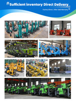 Foreuse hydraulique diesel complète avec pompe et moteur pour l'exploration géologique, profondeur de forage 1800m