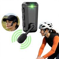 Headset Outdoor Tahan Air IPX6 Baru untuk Helm Motor, Model Topi, Interkom Dua Orang, Olahraga