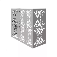 Cache-climatiseur en aluminium perforé de style européen avec panneau en métal découpé au laser, nouveau design, pièce pour systèmes CVC