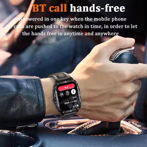 Reloj inteligente resistente KT71 de 0.96 pulgadas con pantalla cuadrada TFT, reloj inteligente deportivo a prueba de agua con llamadas y seguimiento de actividad física para Android iOS - Product Image 2