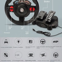 AiJH Coche de Control Remoto 1:16 con Luces LED, Juguete Creativo de Carreras RC con Derrape