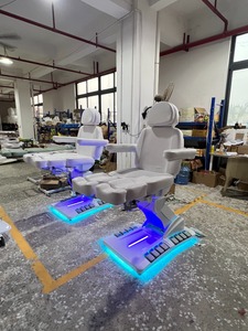 เตียงเสริมความงามแบบแยกขา 2 มอเตอร์ 4 มอเตอร์ ไฟฟ้า ปรับระดับได้ พร้อมรีโมทควบคุมที่เท้า สีสั่งทำได้ สำหรับใช้ในร้านเสริมสวย - Product Image 5