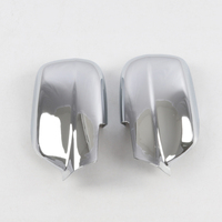 Coques de rétroviseurs latéraux chromées pour Grand Cherokee 2005-2010, capuchons de rétroviseurs chromés sans clignotants LED, accessoires de rétroviseurs