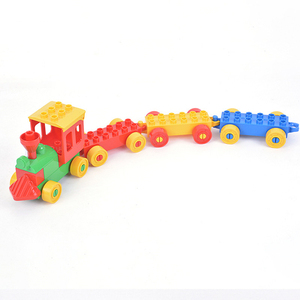 30 <span class=keywords><strong>Piece</strong></span> ABS thành phố Phương Tiện Giao Thông Vận Tải thiết lập lớn khối xây dựng tương thích duplos xe lửa xe tải xe lửa Đồ chơi giáo dục - Product Image 6