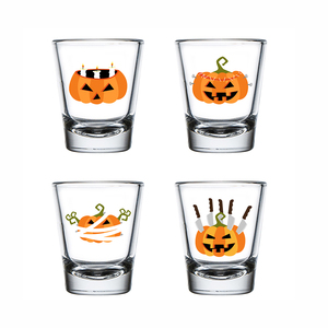 Recuerdo de boda único, sublimación de logotipo personalizado en blanco, bonito color cambiante, 2 oz, <span class=keywords><strong>vaso</strong></span> de cristal para <span class=keywords><strong>halloween</strong></span> - Product Image 2