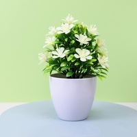 Mini plante artificielle d'intérieur en pot, Bonsaï, roses en mousse, ornement en plastique haute simulation pour bureau, maison et bureau, Nouvel An