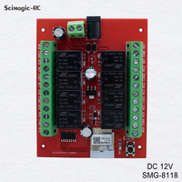 Module récepteur intelligent WiFi 12V sans boîtier, contrôleur de porte de garage mural, télécommande compatible avec Alexa Google