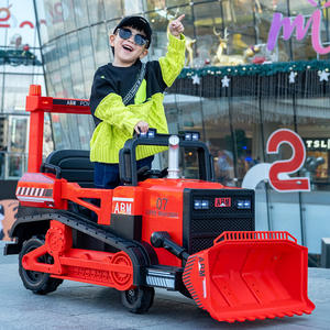 Bulldozer électrique Arm Power Kids 6188, véhicule d'ingénierie télécommandé rouge et jaune pour enfants de 5 à 7 ans - Product Image 3