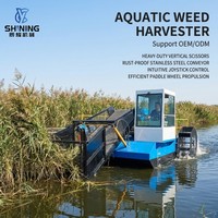 Garantie 1 an Système de désherbage de plantes aquatiques peu profondes et de déchiquetage de plantes aquatiques mixtes pour l'entretien des bassins