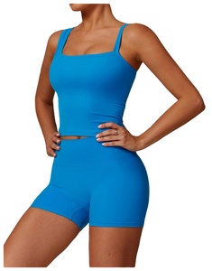 Ensemble 2 pièces Active Wear Set Women Gym Workout Stretchable Summer Yoga Sets Gym Fitness Sets Women 2026 - Product Image 2