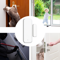 Sensor de Puerta y Ventana Inteligente Tuya, Detector de Seguridad para el Hogar, Sistema de Alarma para Ventanas y Puertas, Compatible con Alexa y Google Home