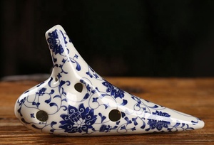 Instrumento musical tradicional chino de cerámica, <span class=keywords><strong>Ocarina</strong></span> de 12 agujeros, azul y blanco, Alto C, leyenda de <span class=keywords><strong>Ocarina</strong></span> - Product Image 2