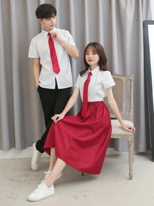 ชุดนักเรียนสไตล์โรงเรียนมัธยมปลายแบบไทย ชุดฤดูร้อน ชุดนักเรียนเกาหลีแบบยาวทันสมัยสำหรับนักเรียนหญิง ถุงเท้าอินเทอร์เน็ต - Product Image 3
