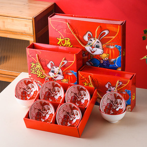 Bộ <span class=keywords><strong>4</strong></span> Bohemian gốm bát nóng Bán bộ đồ ăn Đồ đá đặt <span class=keywords><strong>4</strong></span> bát hộp màu đồ ăn Đặt bát - Product Image 4