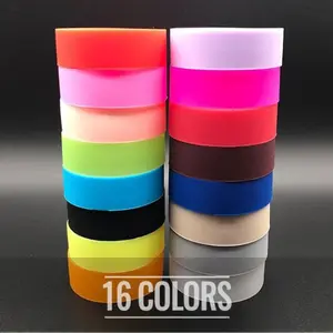 Custom Temperature Resistant Non-slip Silicone Cup Sleeve Can Be Recycled Glass Cup With Silicone Sleeve