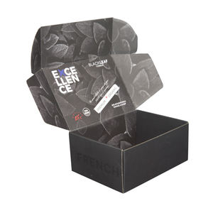 صناديق فاخرة مخصصة سوداء اللون لتغليف بدلات الرجال، علب هدايا ورقية للملابس الرجالية وربطات العنق، صناديق بريدية ورقية للملابس الداخلية، عبوات بريدية - Product Image 4
