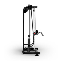 Equipo de gimnasio comercial: Máquina de cable cruzado individual con carga de pin, torre de poleas para dominadas de pie