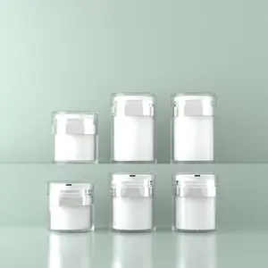 Custom Plastic PP PET Cosmetics Container For Hair Cream /plastic Cosmetic Jars With Lids