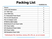 Casing Server Rak 4U 8 GPU PCIe 4.0 EATX 12G SAS 4 Bay Hot Swap untuk AI Deep Learning