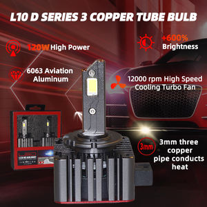 D1S LED faro 3 tubos de cobre de refrigeración 110 vatios alta potencia 8700LM 110 W faro para Cadillac BMW <span class=keywords><strong>AUDI</strong></span> Retrofit - Product Image 4