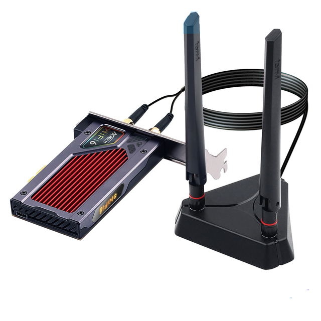 WiFi 6E AX210 FV-AXE3000 Tri Band 2.4G/5G/6GHz for BT 5.2 802.11AX/AC Wireless PCIE Network Card Adapter Windows10 for PC