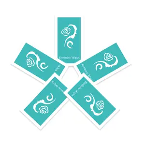 Personalizza Logo salviettine umidificate per l'igiene intima femminile salviettine umidificate per la pulizia femminile organica con etichetta privata