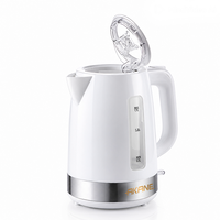 Bouilloire électrique 1850-2200W 1,7L avec ébullition rapide, arrêt automatique, base pivotante à 360° pour la préparation du thé et du café à la maison ou au bureau A.80185
