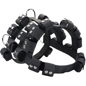 Ağırlıklı köpek yelek koşum kas dışarı kapı eğitimi güçlü köpekler için ağır <span class=keywords><strong>Metal</strong></span> blokları ile paslanmaz çelik tokaları - Product Image 2