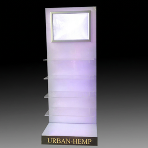 RGB LED Lights Floor Shoes Display Stand/<b>clothes</b> Display Shelf Wine Glorifier Display - Product Image 1