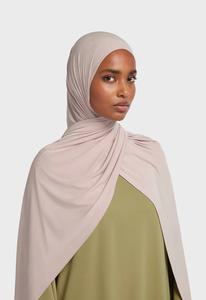 Hiyab Étnico Premium de Jersey Líquido para Mujer, Pañuelo Geométrico Suave y Transpirable, Chal Largo Musulmán de Invierno Malayo - Product Image 3