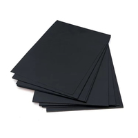 Feuille de carton noire recyclable et écologique avec taille personnalisable pour l'emballage et l'affichage en détail d'accessoires de mode