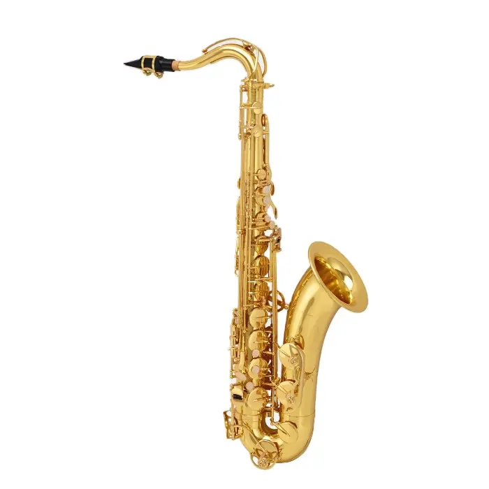 Laca de ouro material de superfície tenor material saxofone com bom preço