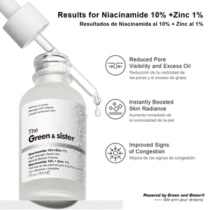 Suero Facial con Niacinamida al <span class=keywords><strong>10</strong></span>% y <span class=keywords><strong>Zinc</strong></span> al <span class=keywords><strong>1</strong></span>%, Ligero, Sin Aceite, 30 ml, OEM, ODM, Marca Privada, Logotipo Personalizado, Venta al por Mayor - Product Image 2
