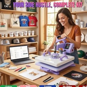 Machine de sublimation 5 en 1 par estampage à <span class=keywords><strong>chaud</strong></span>, presse à <span class=keywords><strong>chaud</strong></span> pour impression de logos sur T-shirts, machines <span class=keywords><strong>Cricut</strong></span>, imprimante presse à <span class=keywords><strong>chaud</strong></span> - Product Image 3