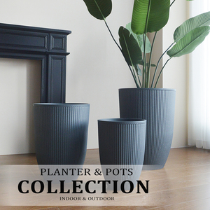 Vaso per Fiori Grande in Resina Plastica Resistente, Alto e Conico, per Esterni e Interni, Ideale per Terrazza, Portico, Giardino, Casa, Patio e Ingresso - Product Image 4