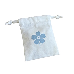Sac à cordon en toile de coton de haute qualité pour bijoux - Pochette de rangement pour accessoires capillaires tendance - Pochette anti-poussière écologique - Product Image 1