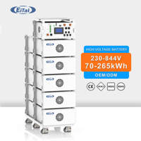 Baterai LiFePO4 Tegangan Tinggi Tiga Fasa 8000+ Siklus Daya Tahan Lama 50kW 60kW 70kWh 80kWh 100kWh dengan BMS Pintar WIFI