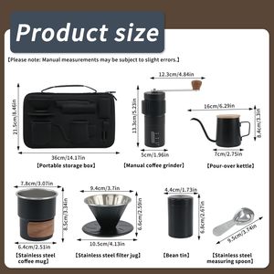 Nuevo Set de Café para Viaje, Accesorios para Camping, Cafetera Manual Impermeable, Set de Regalo - Product Image 5