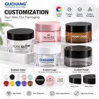 Pots en plastique PET pour crème 20ml 25ml 30ml 40ml 50ml 60ml 80ml, pots en plastique PET pour masque pour les yeux, boîtes cosmétiques de luxe personnalisées