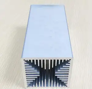 Pendingin udara tabung daya tinggi profil radiator 70*70*150mm chip pendinginan elektronik terowongan angin wastafel panas tabung MOS TO-3P keren