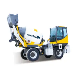 auto feeding 2m3 3m3 hydraulic articulated right hand drive self-propelled concrete mixer truck