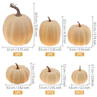 Duurzame kunstmatige pompoen van plastic in meerdere kleuren, realistisch, voor woonkamer, bruiloft, Halloween, Thanksgiving decoratie